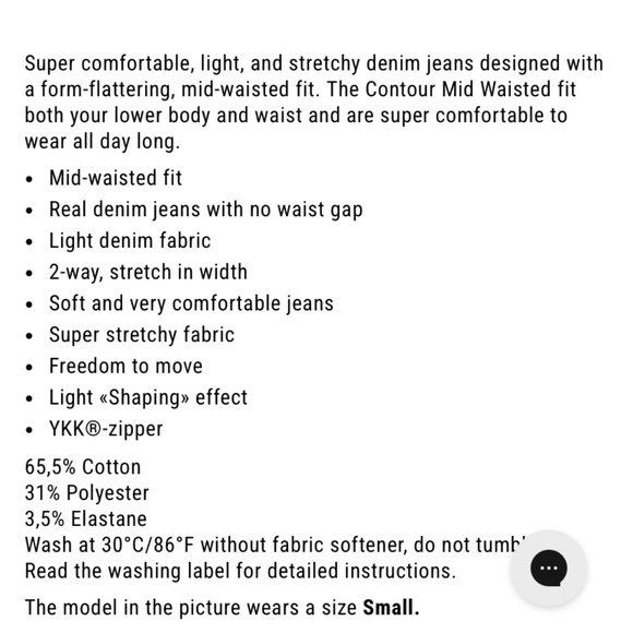 Fitjeans Contour Mid Waisted - Azure Blue - Picture 13 of 13